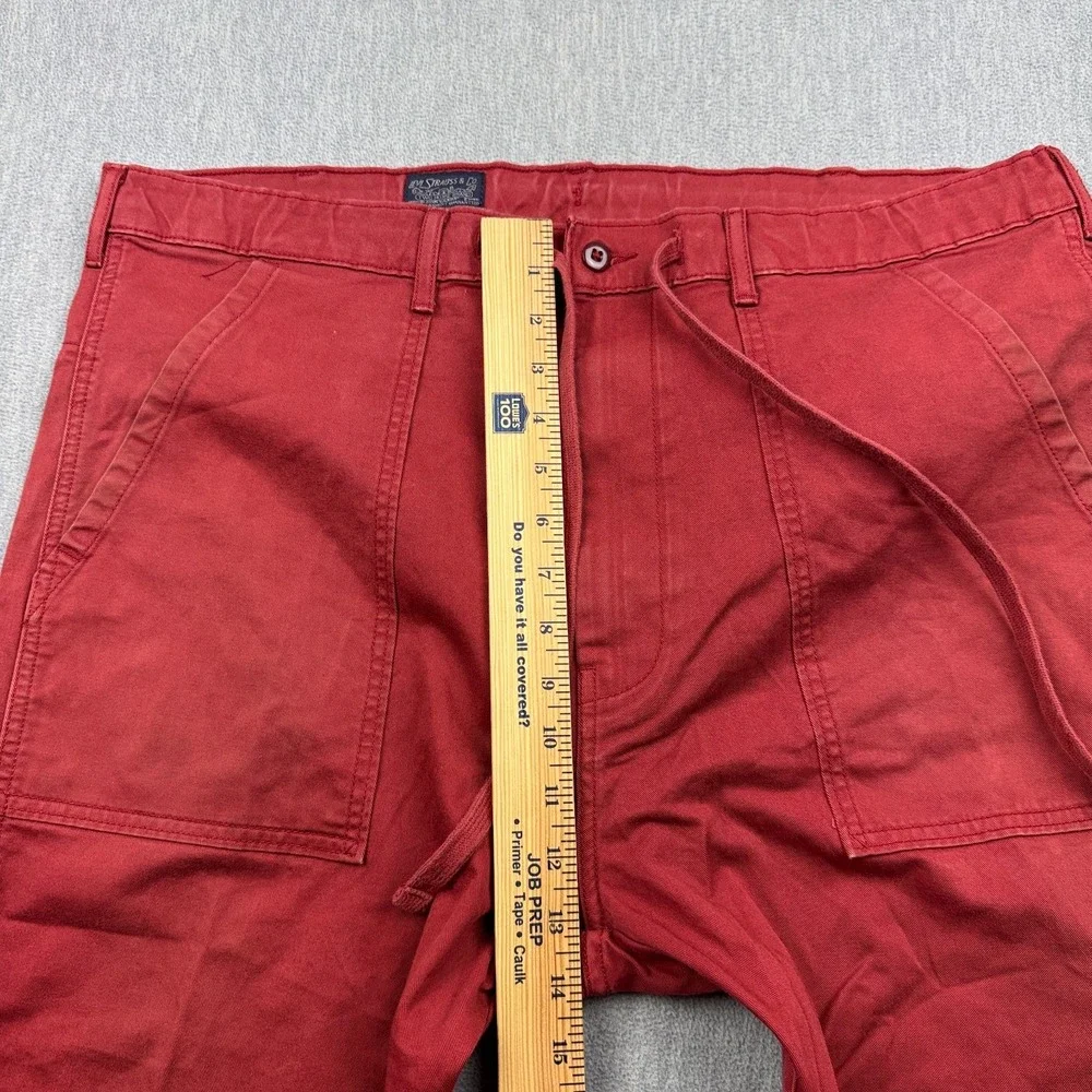 Levis Pants Mens 38x30 Red‎ Jogger Two Horse Tapered Workwear Canvas Classic